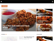 Tablet Screenshot of homerecipes.in